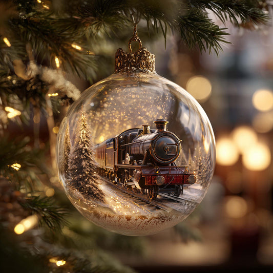 Alpine Express Christmas Mica Ornament GFSPMA113