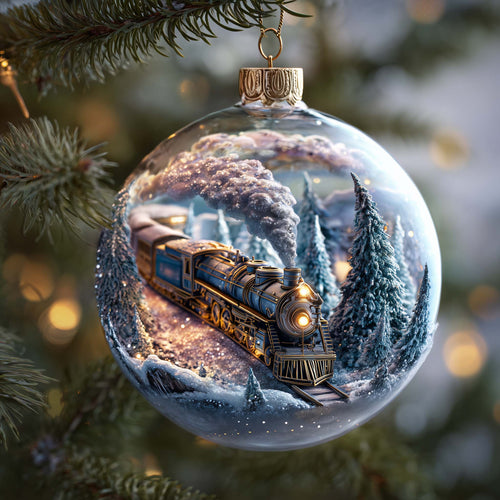 Alpine Express Christmas Mica Ornament GFSPMA115