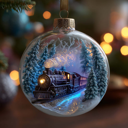 Alpine Express Christmas Mica Ornament GFSPMA117