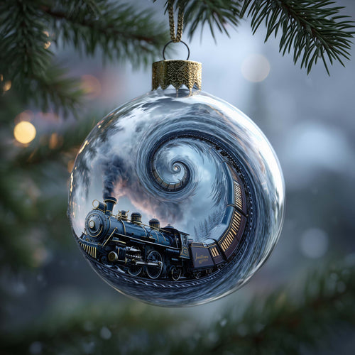 Alpine Express Christmas Mica Ornament GFSPMA118