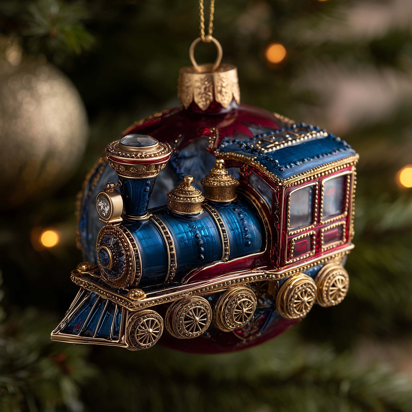Alpine Express Christmas Mica Ornament GFSPMA121