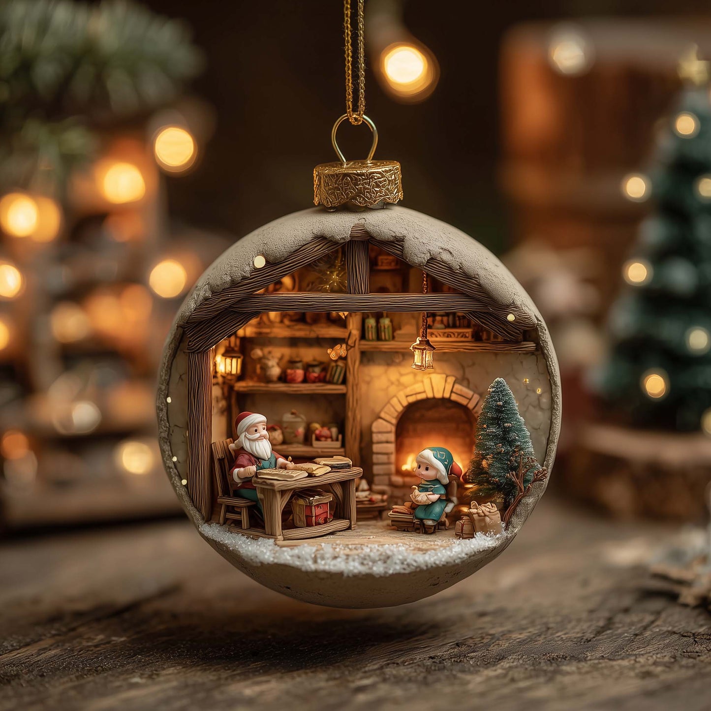 Mini Stories Christmas Mica Ornament GFSPMA127