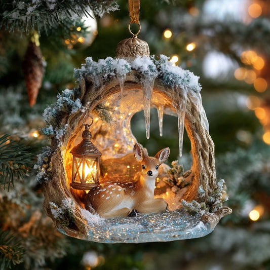 Deer Christmas Mica Ornament GFSPMA51