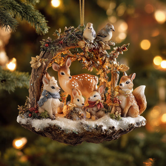 Deer Christmas Mica Ornament GFSPMA55