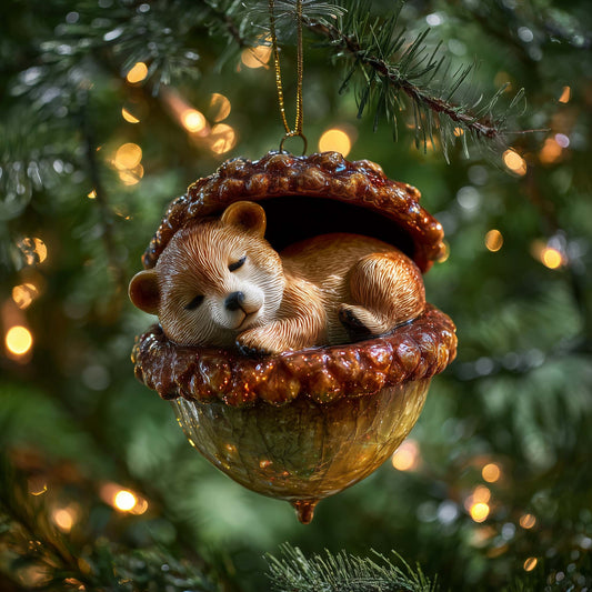 Wilderness Bear Christmas Mica Ornament GFSPMA66