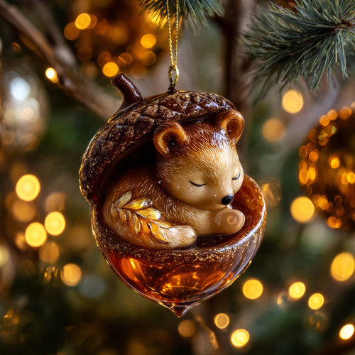 Wilderness Bear Christmas Mica Ornament GFSPMA68