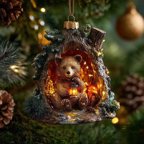 Wilderness Bear Christmas Mica Ornament GFSPMA69