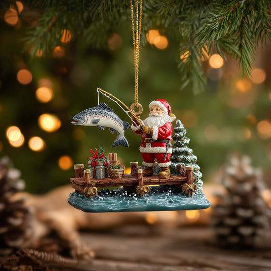 Fishing Delights Christmas Mica Ornament GFSPMA88