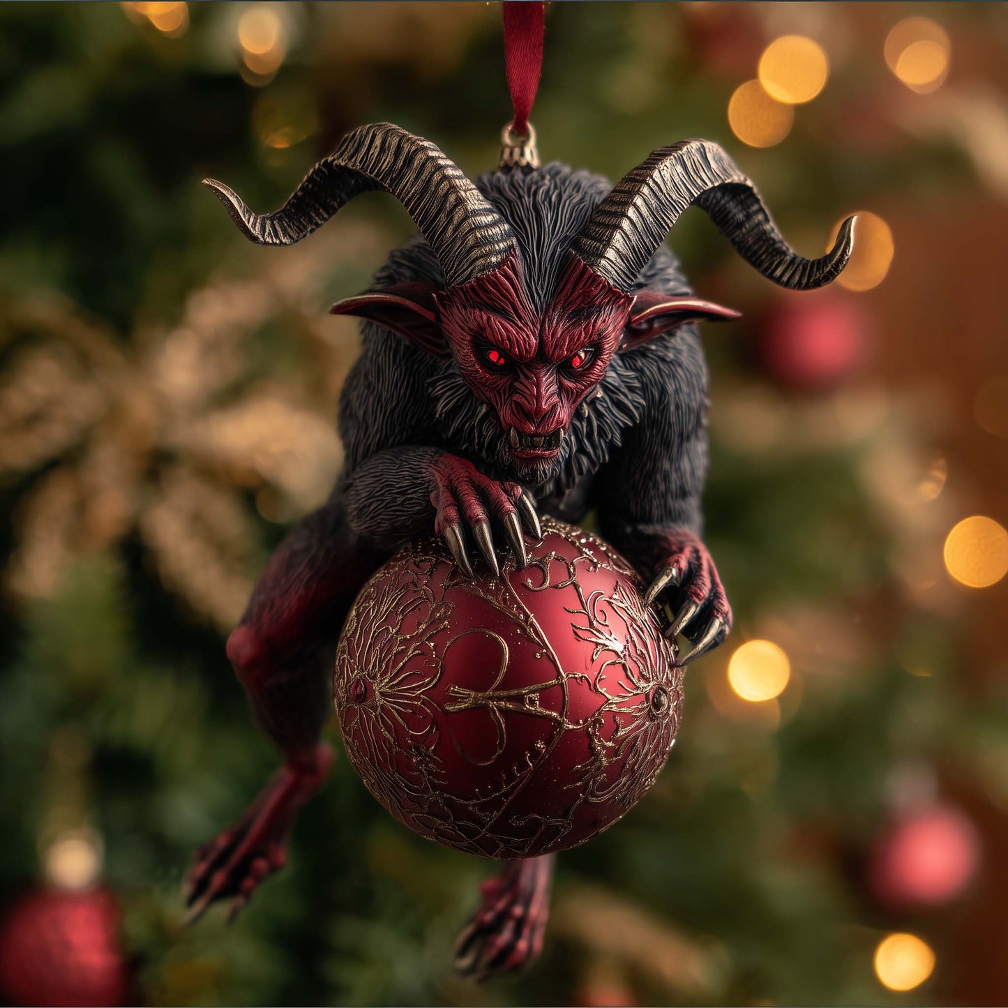 Krampus Christmas Mica Ornament GFSPMA90
