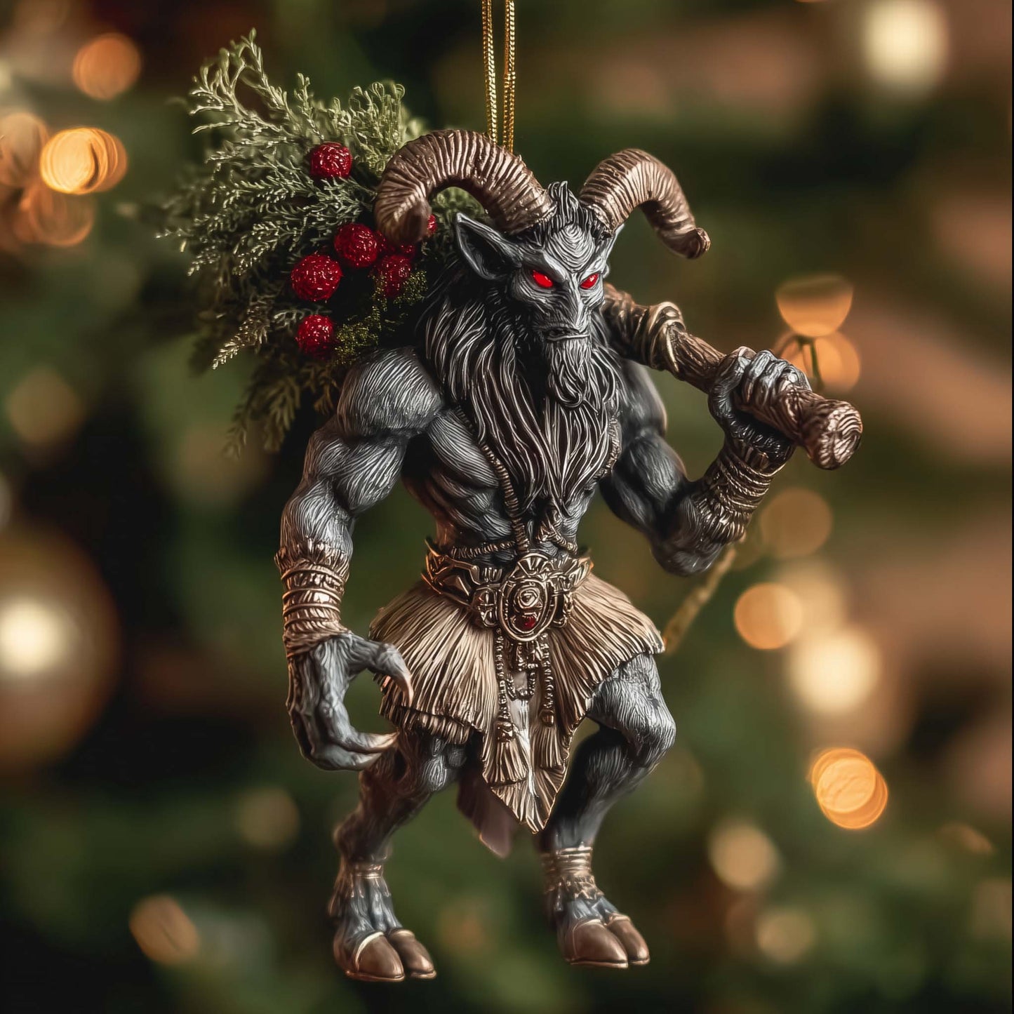 Krampus Christmas Mica Ornament GFSPMA91