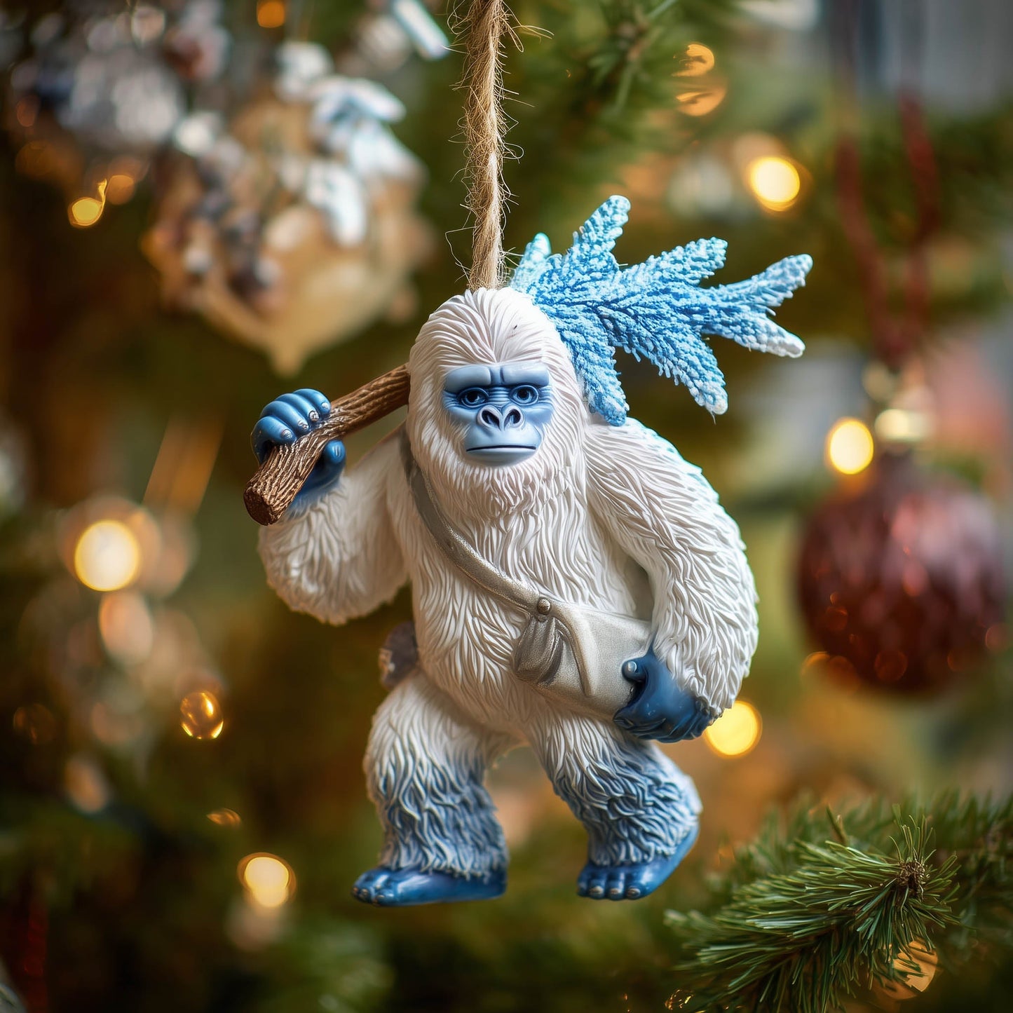 Bigfoot Holiday Christmas Mica Ornament GFSPNT102