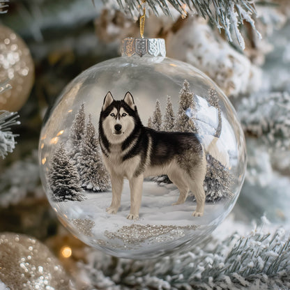 Christmas Mica Dog Christmas Mica Ornament GFSPNT104