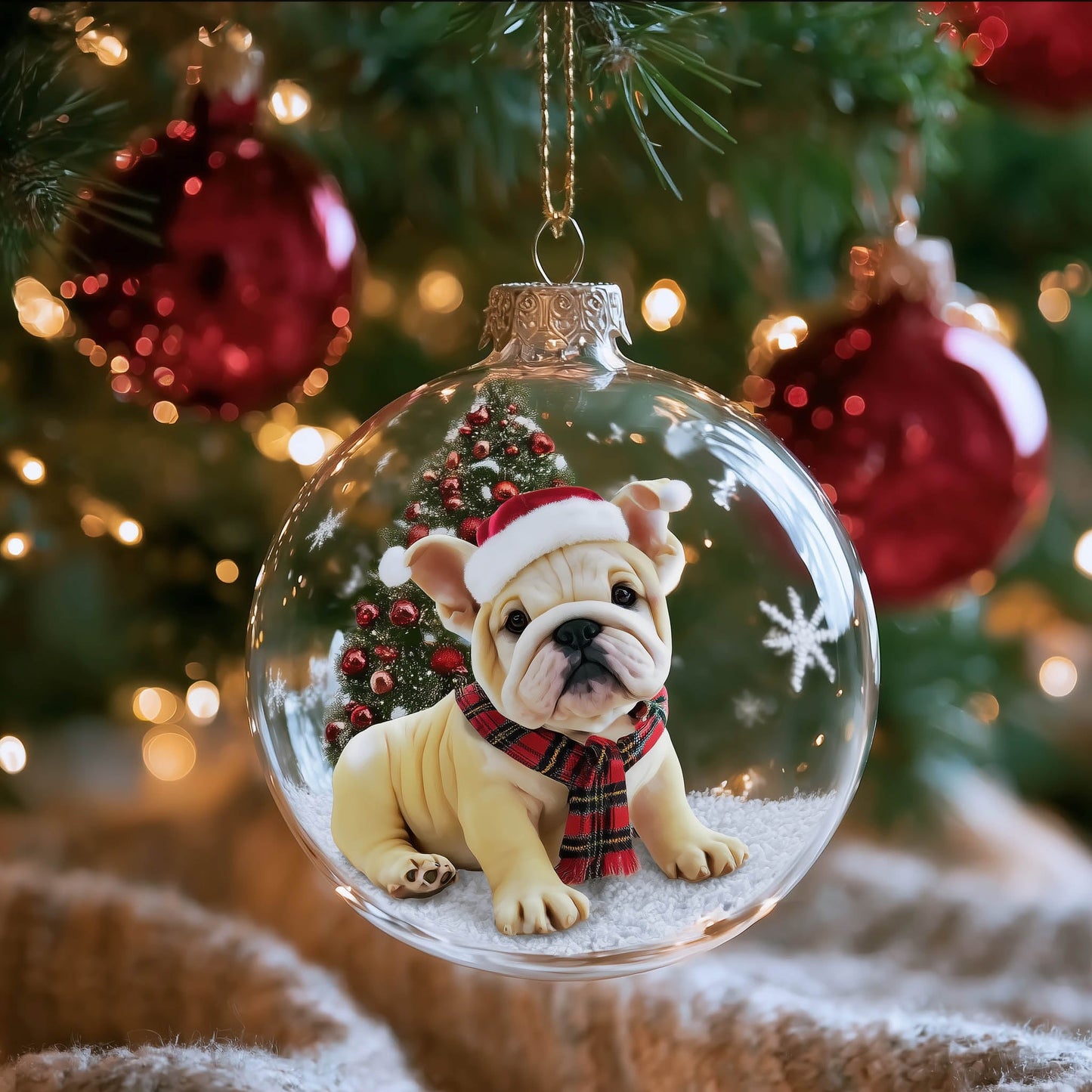 Festive Bullie Christmas Mica Ornament GFSPNT111