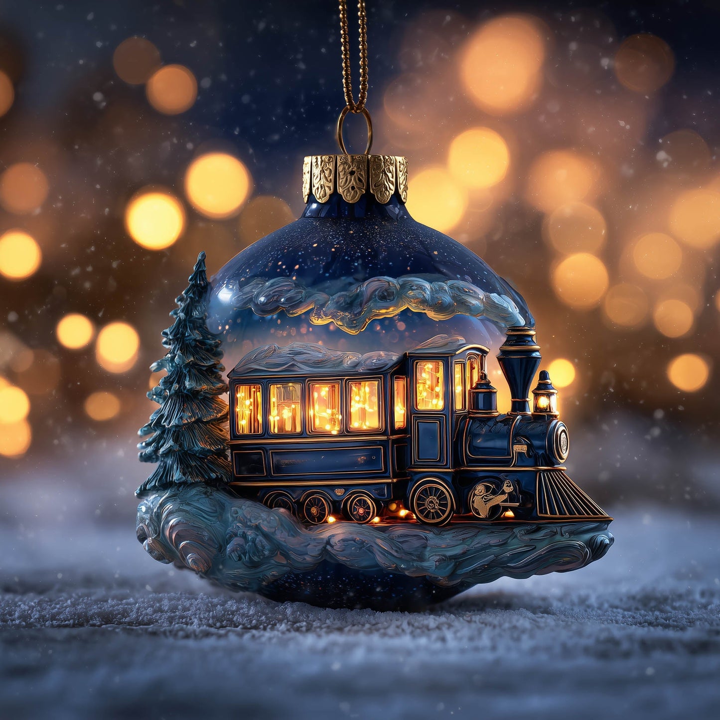 Midnight Express Christmas Mica Ornament GFSPNT140