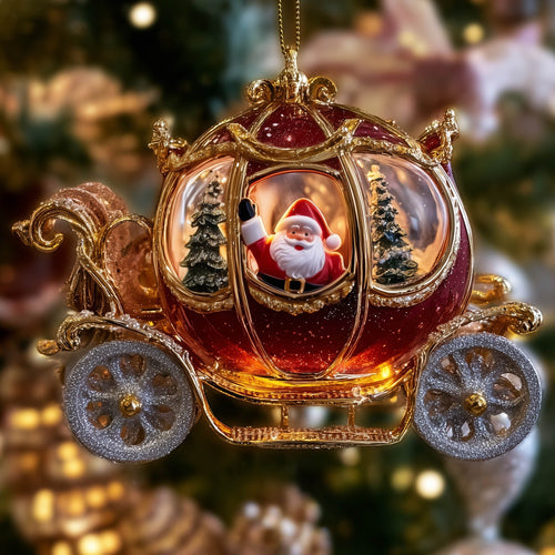 Majesty Carriage Christmas Mica Ornament GFSPNT148