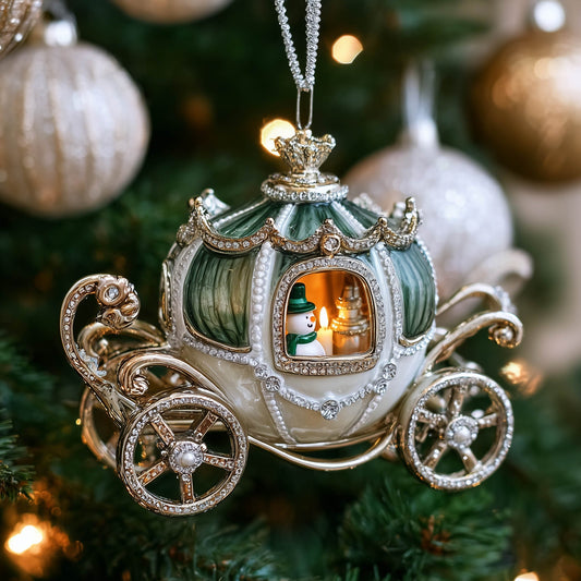 Majesty Carriage Christmas Mica Ornament GFSPNT149