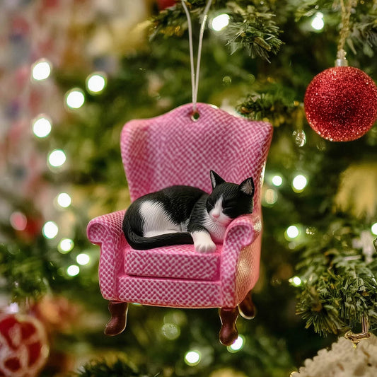 Relaxing Paw Christmas Mica Ornament GFSPNT151