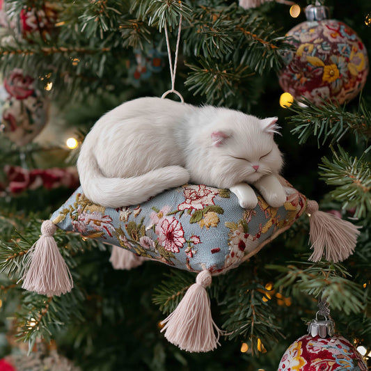 Pawfect Nap Christmas Mica Ornament GFSPNT154