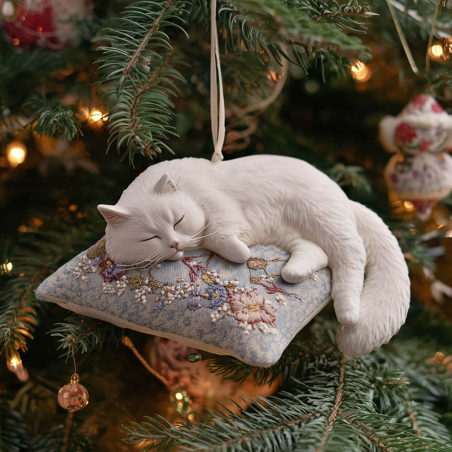 Pawfect Nap Christmas Mica Ornament GFSPNT155