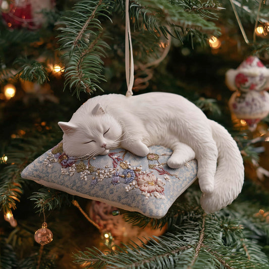 Pawfect Nap Christmas Mica Ornament GFSPNT155