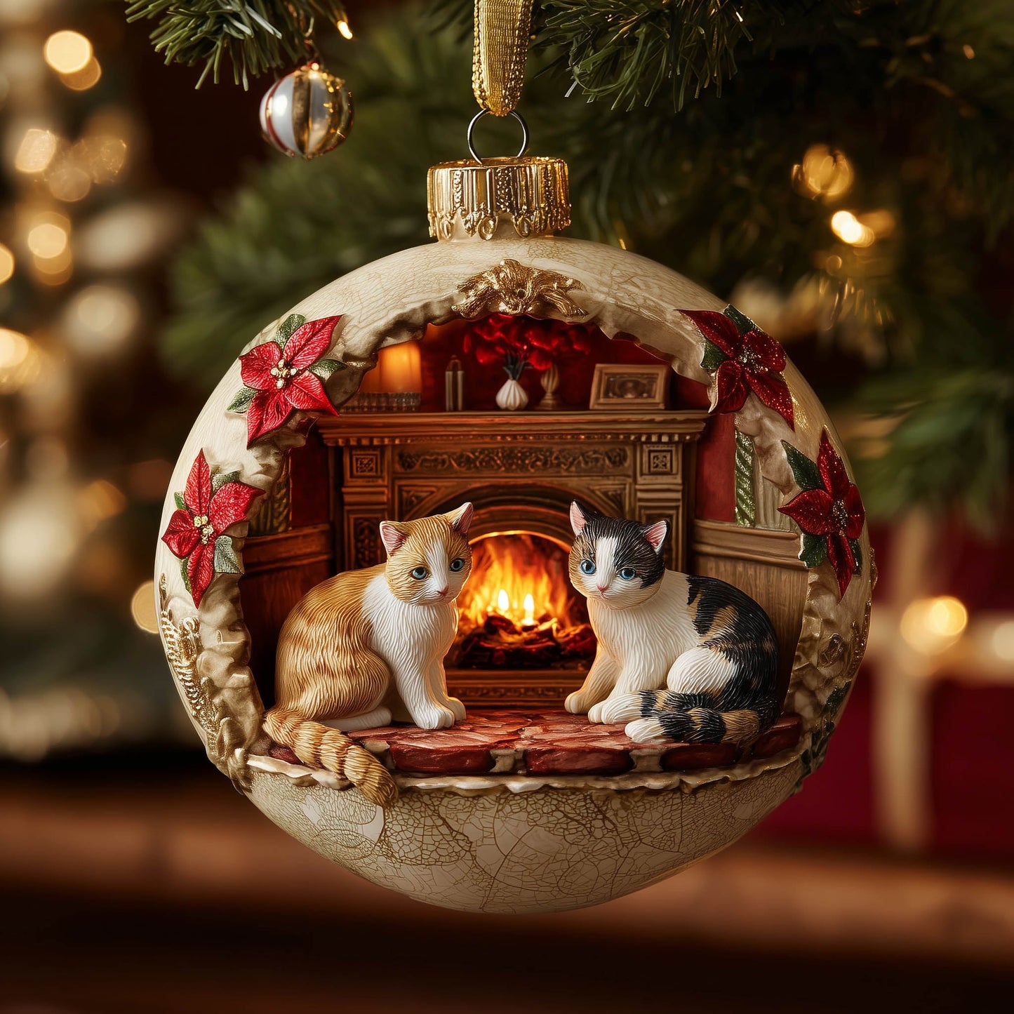 Cozy Hall Christmas Mica Ornament GFSPNT156