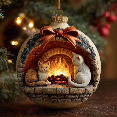 Cozy Hall Christmas Mica Ornament GFSPNT157