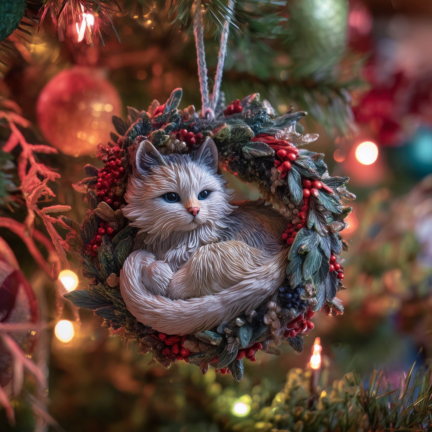 Ameowzing Holiday Christmas Mica Ornament GFSPNT161