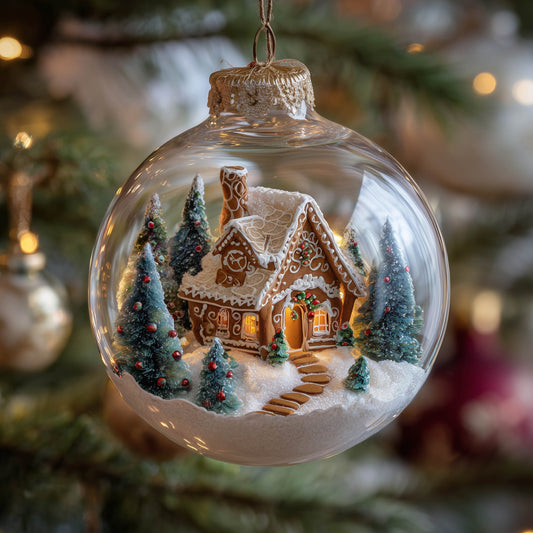 Gingerbread House Christmas Mica Ornament GFSPNT168