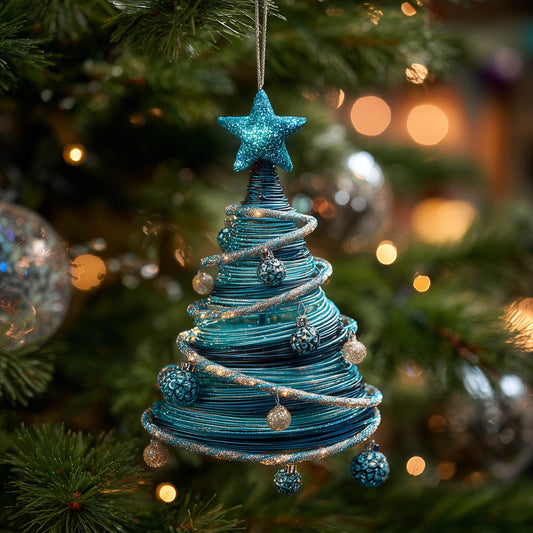 Majestic Evergreen Christmas Mica Ornament GFSPNT182