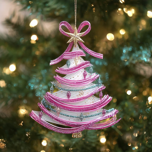 Pink Christmas Christmas Mica Ornament GFSPNT184