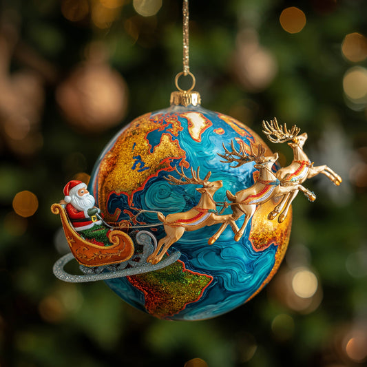 Santa Mission Christmas Mica Ornament GFSPNT70