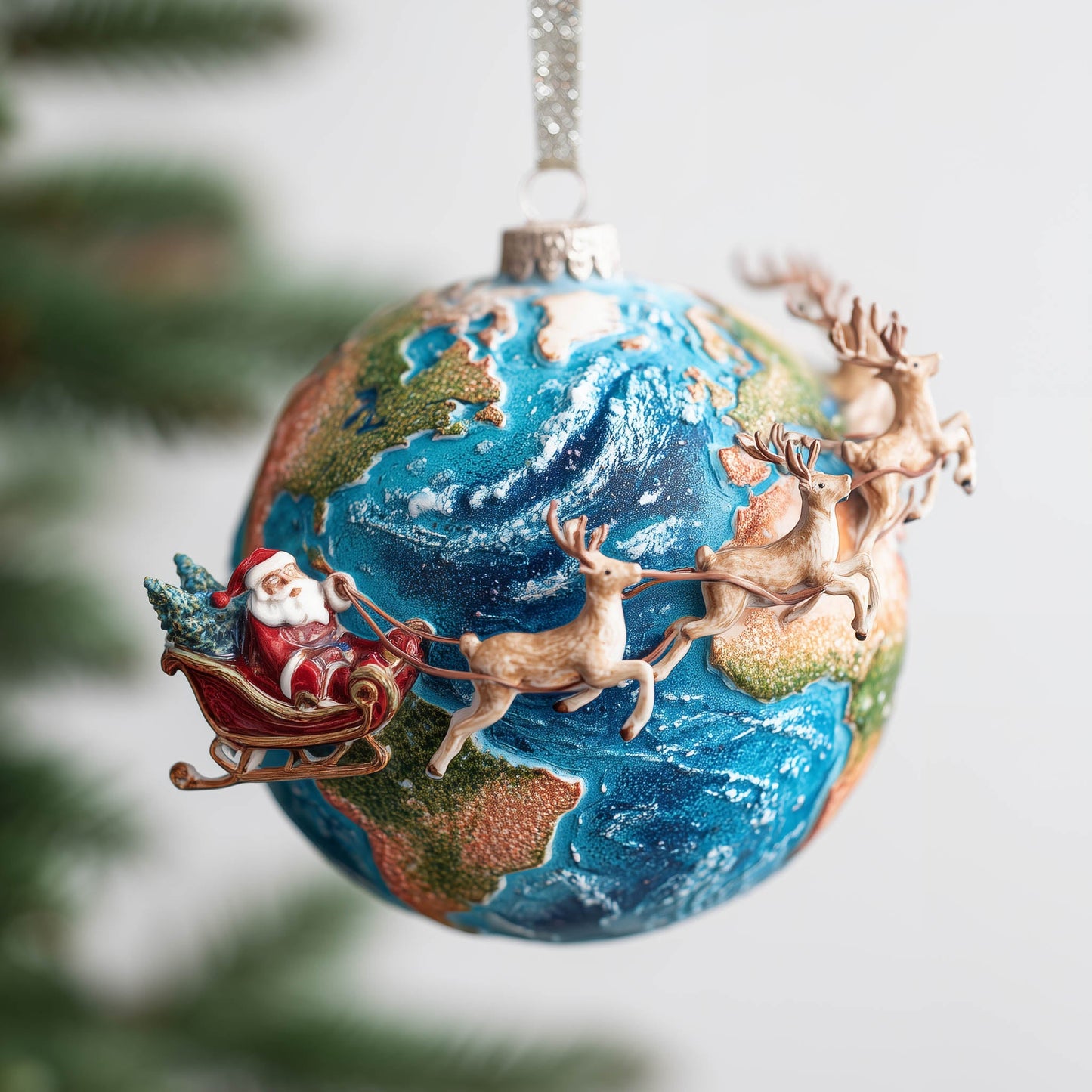 Santa Mission Christmas Mica Ornament GFSPNT71