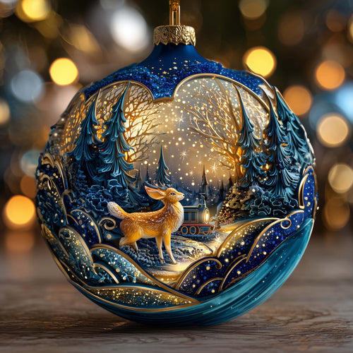 Fairytale Christmas Mica Express Christmas Mica Ornament GFSPQA102