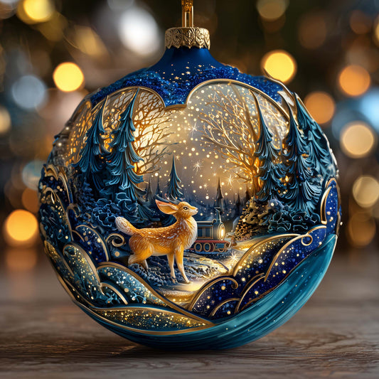 Fairytale Christmas Mica Express Christmas Mica Ornament GFSPQA102