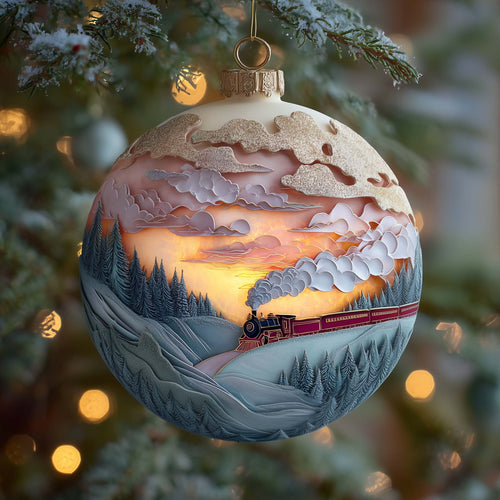 Dreamy Enchanted Express Christmas Mica Ornament GFSPQA117