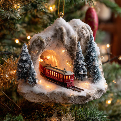 Red Mountain Express Christmas Mica Ornament GFSPQA12