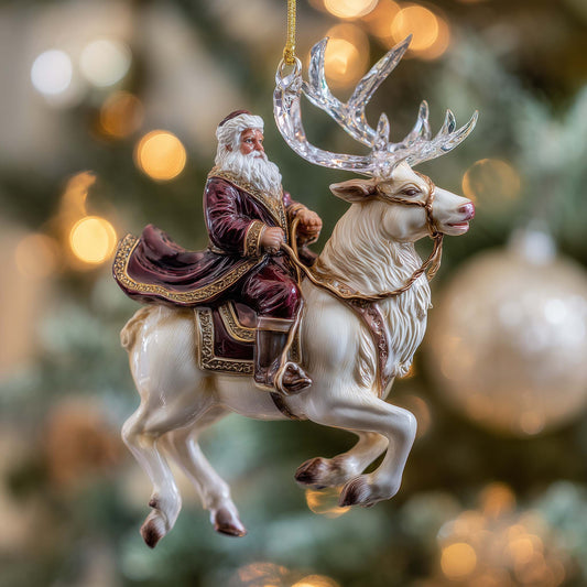 Majestic Riding Christmas Mica Ornament GFSPQA177