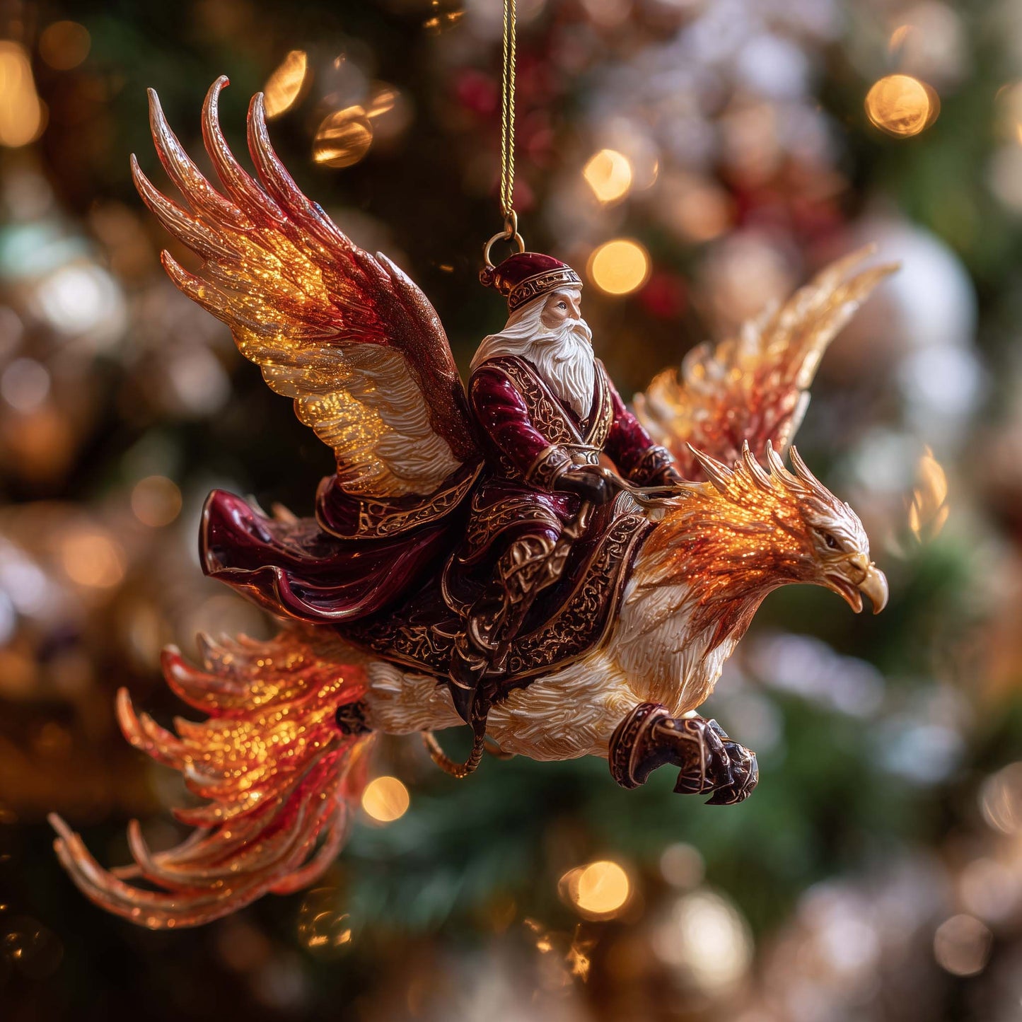 Blazing Rebirth Christmas Mica Ornament GFSPQA180