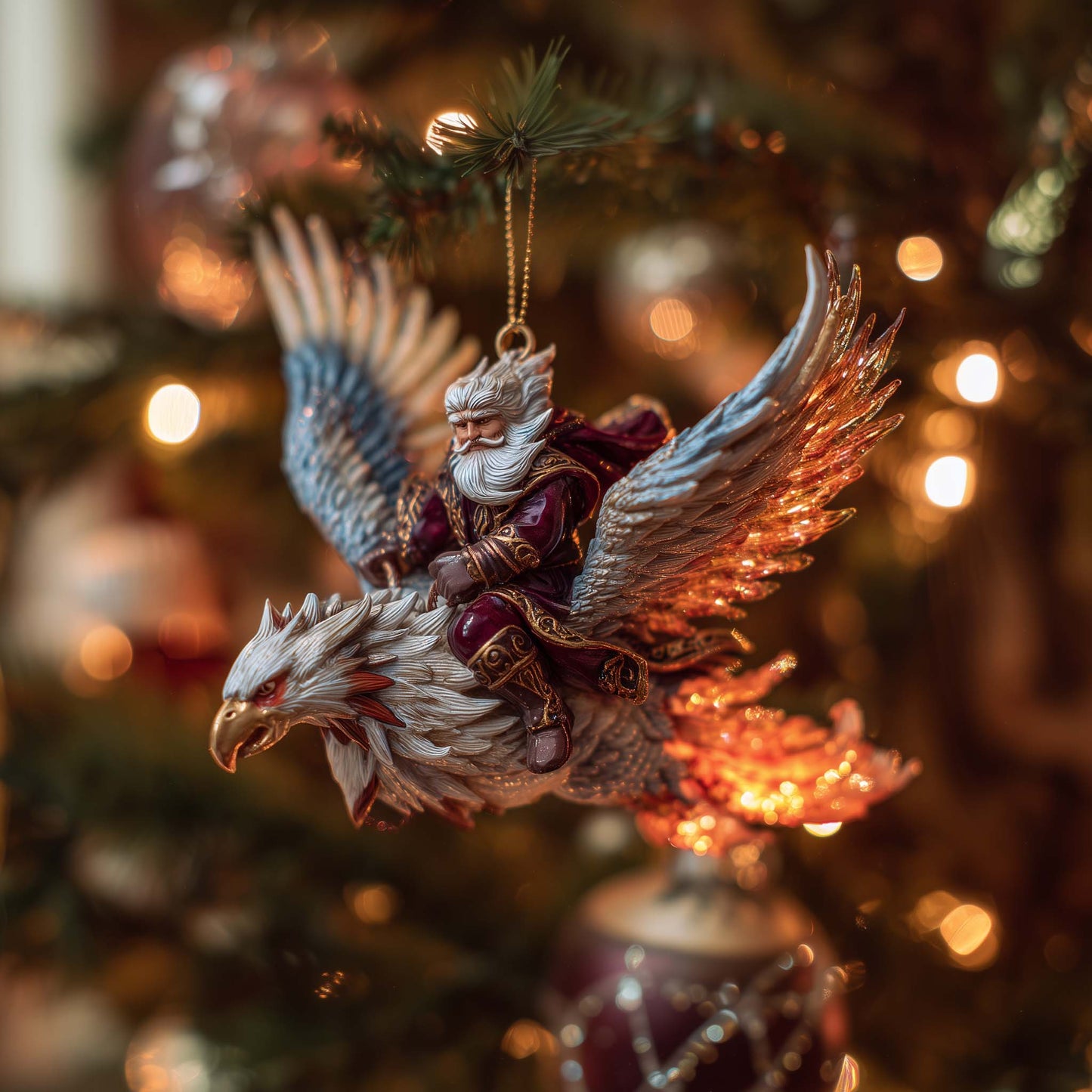 Blazing Rebirth Christmas Mica Ornament GFSPQA181