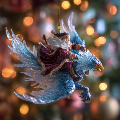 Blizzard Phoenix Christmas Mica Ornament GFSPQA182