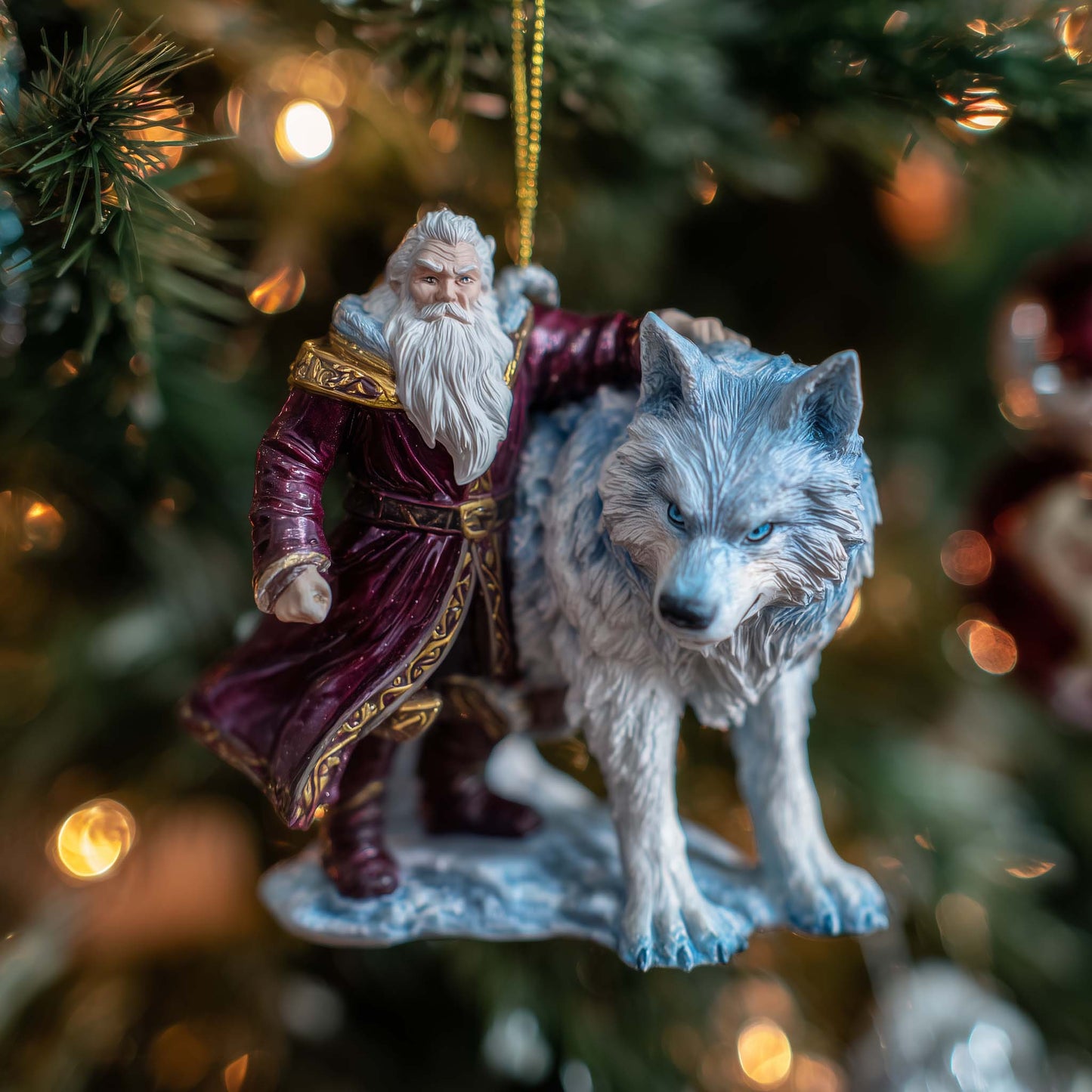 Frostbound Sentinel Christmas Mica Ornament GFSPQA186