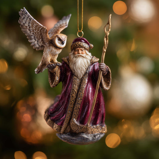 Arctic Watcher Christmas Mica Ornament GFSPQA188