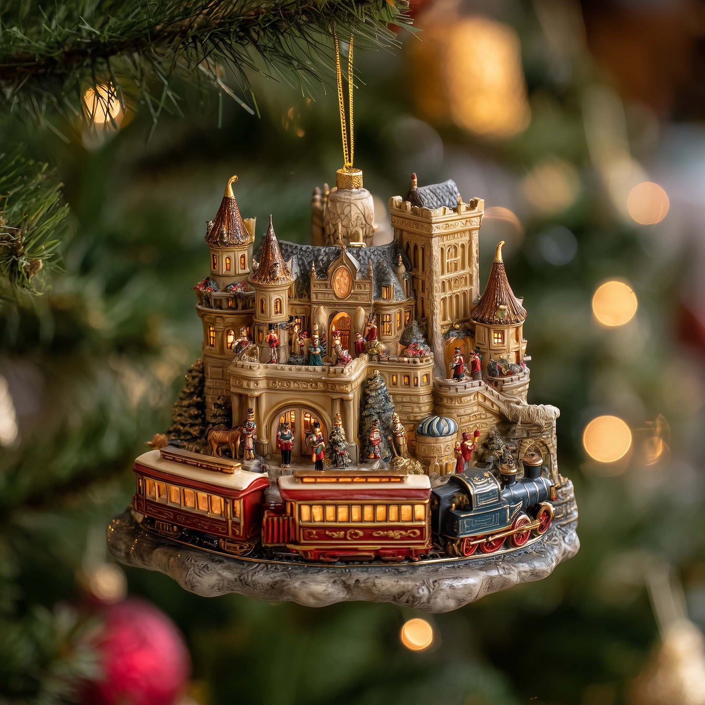 Castle of Christmas Mica Dreams Christmas Mica Ornament GFSPQA27