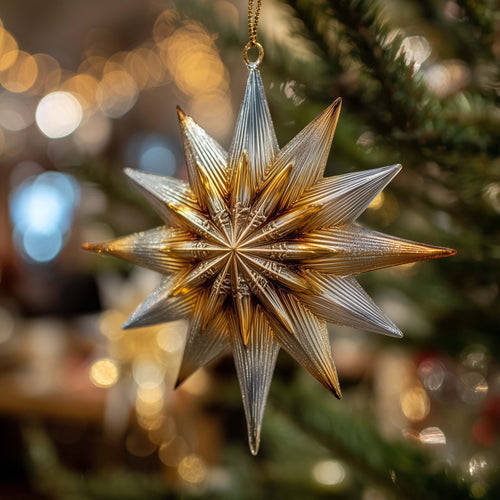 Starlight North Star Christmas Mica Ornament GFSPQA36