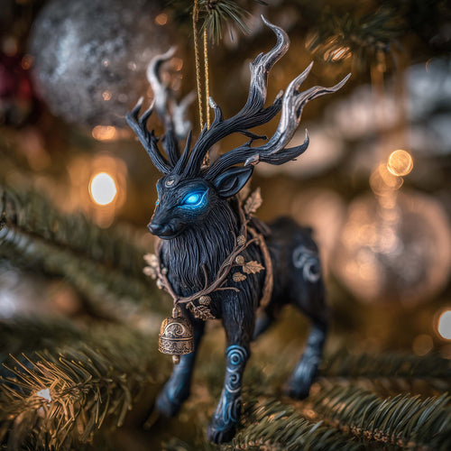 Shadow Reindeer Christmas Mica Ornament GFSPQA77