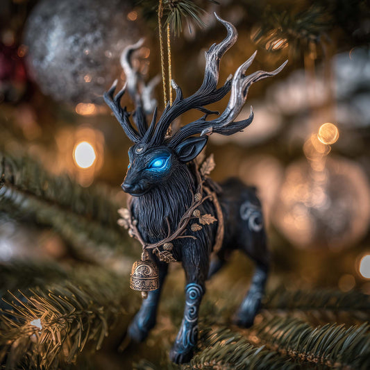 Shadow Reindeer Christmas Mica Ornament GFSPQA77