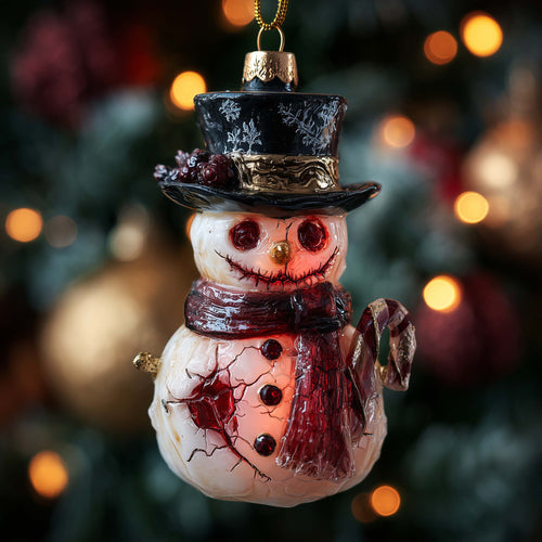 Hollow Snowman Christmas Mica Ornament GFSPQA84