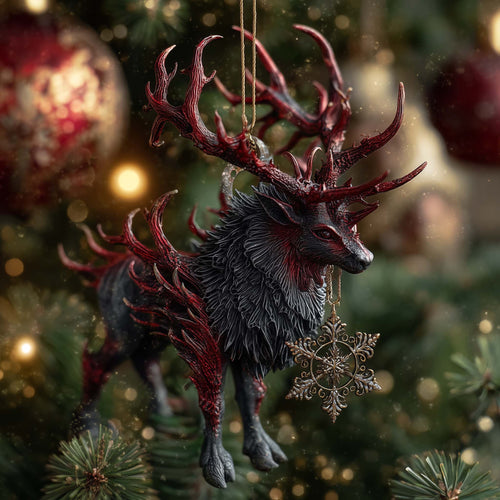 Bloodthorn Stag Christmas Mica Ornament GFSPQA87
