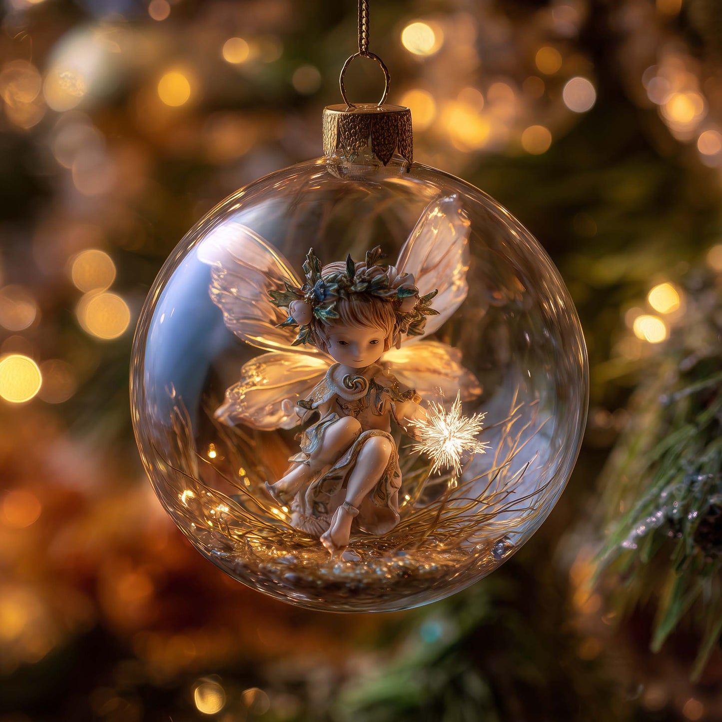 Cursed Fairy Christmas Mica Ornament GFSPQA88