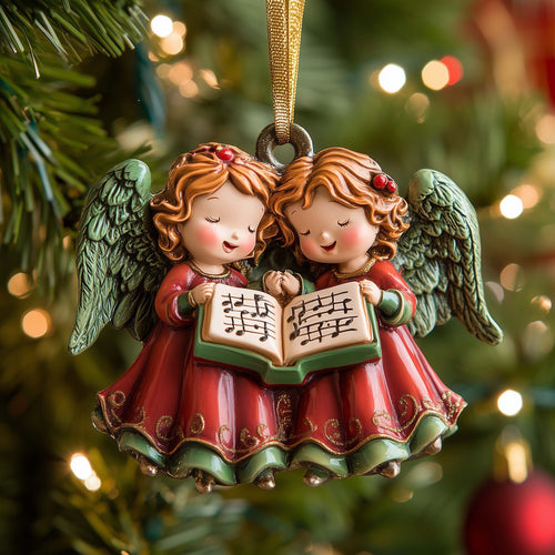 Caroling Angels Christmas Mica Ornament GFSPQM142